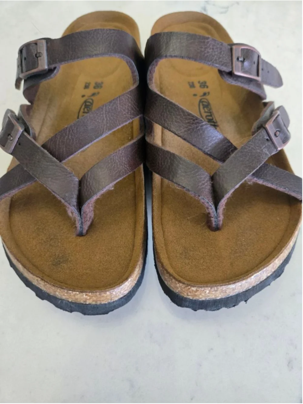 Women's Aerothotic Brown Strappy Sandals Size EU 36/US 5